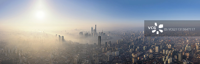 航拍上海图片素材