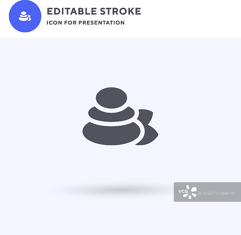 禅石图标填充扁平标志图片素材