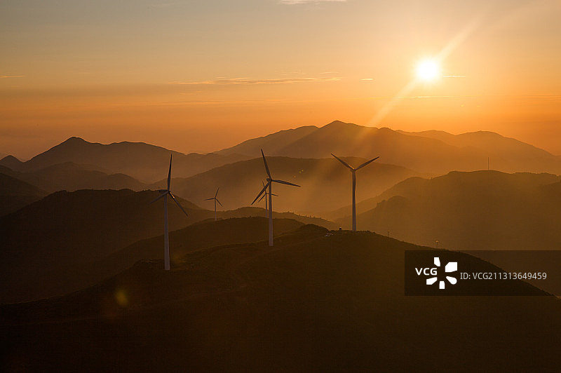 东白山日出图片素材