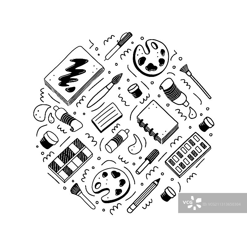 手绘创意视觉艺术主题合集图片素材