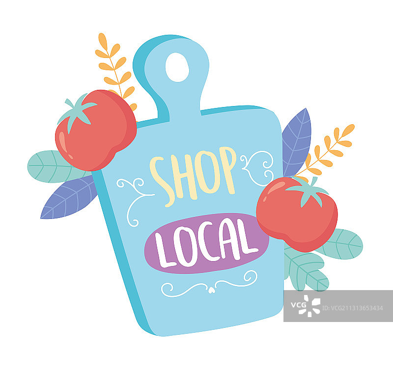 支持本地小企业购物市场板图片素材