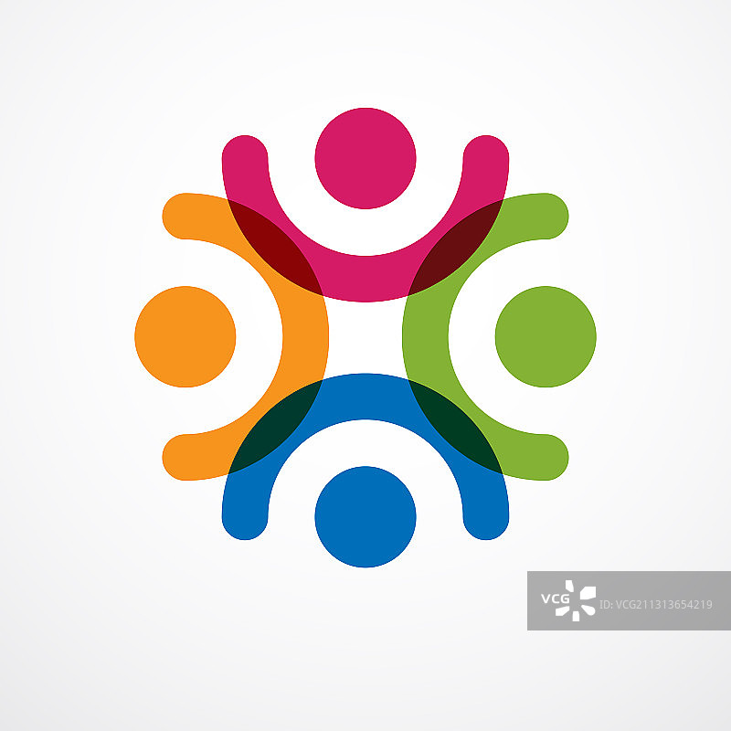 团队合作：商务人士的团结与合作图片素材