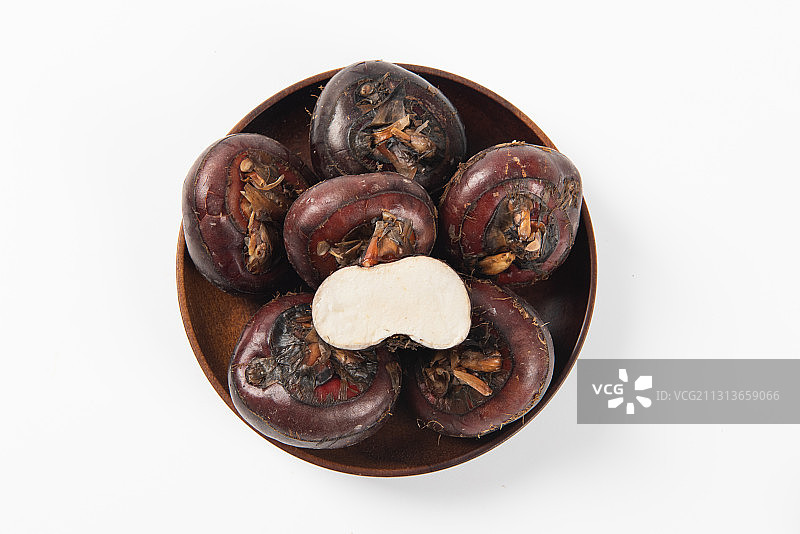 白底上的荸荠马蹄图片素材