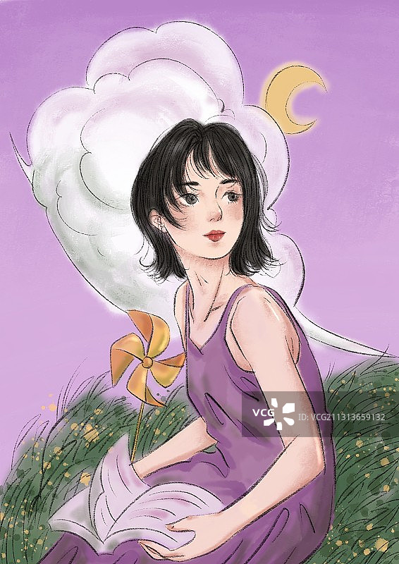 紫色的幻想图片素材