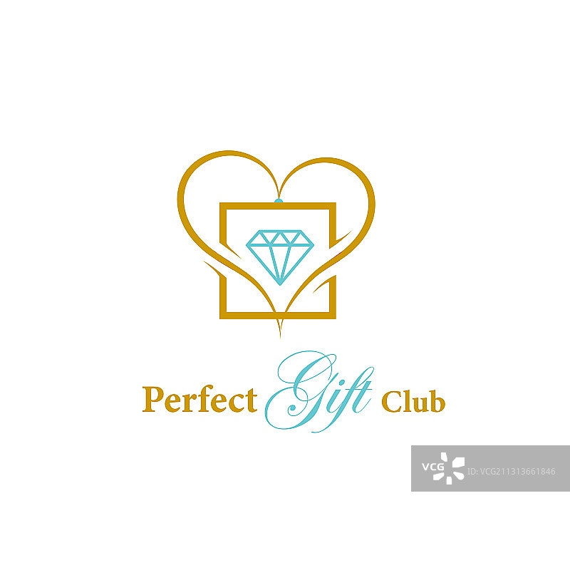 完美礼物俱乐部矢量标志图片素材