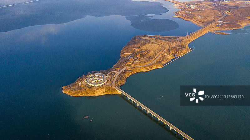 北票国家鸟化石博物馆俯瞰图片素材