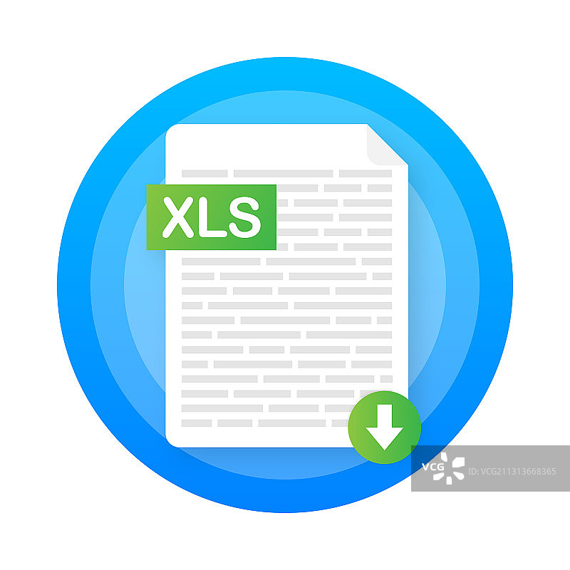 笔记本电脑屏幕上的下载XLS按钮图片素材