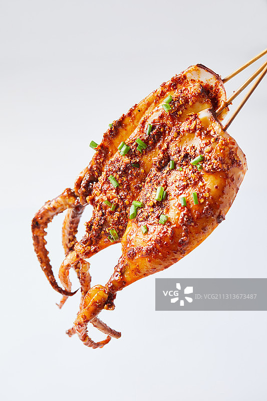 烤鱿鱼图片素材