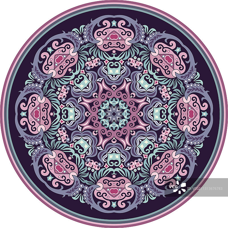 民族抽象花朵图片素材