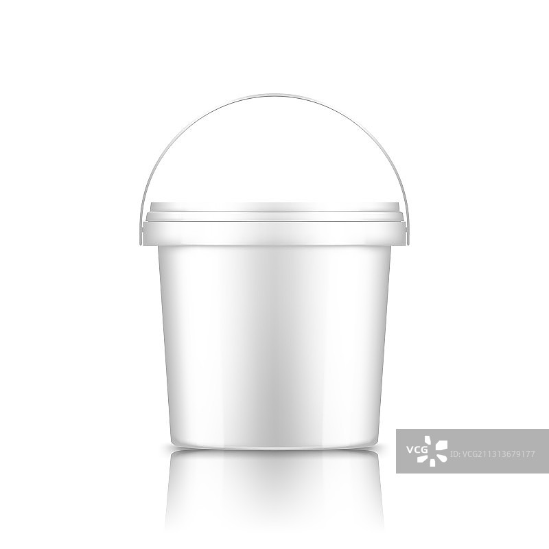 白色背景上的水桶手柄模型图片素材