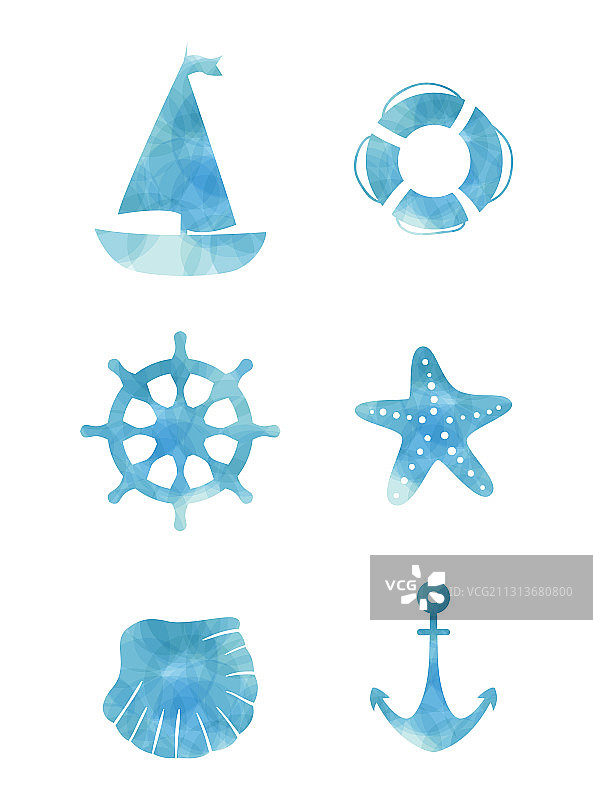 各种海洋装饰套装图片素材