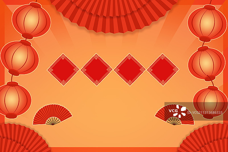 金色牛年新年传统喜庆背景图图片素材