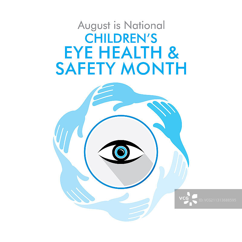 儿童眼睛健康与安全月图片素材