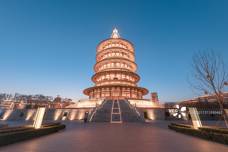 河南省洛阳隋唐城遗址天堂明堂景区图片素材