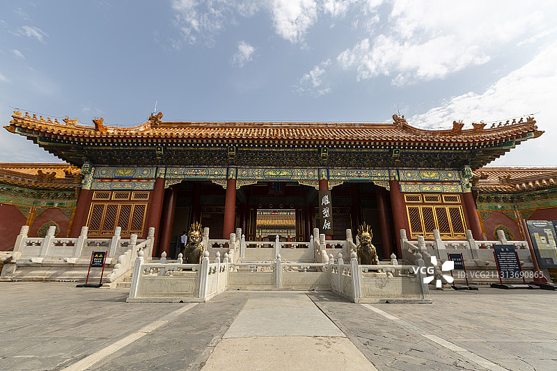 北京故宫慈宁宫前慈宁门图片素材