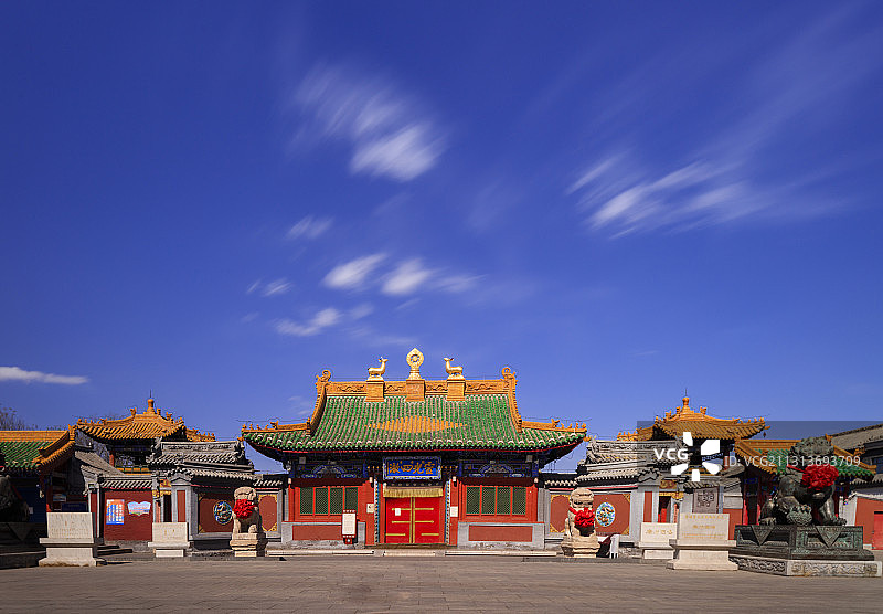 呼和浩特席力图召。图片素材