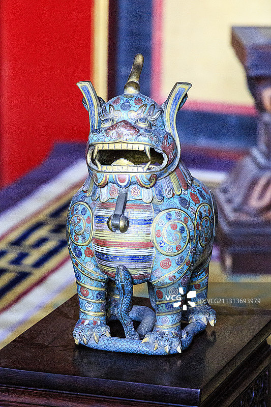 北京故宫外西路寿康宫甪端图片素材