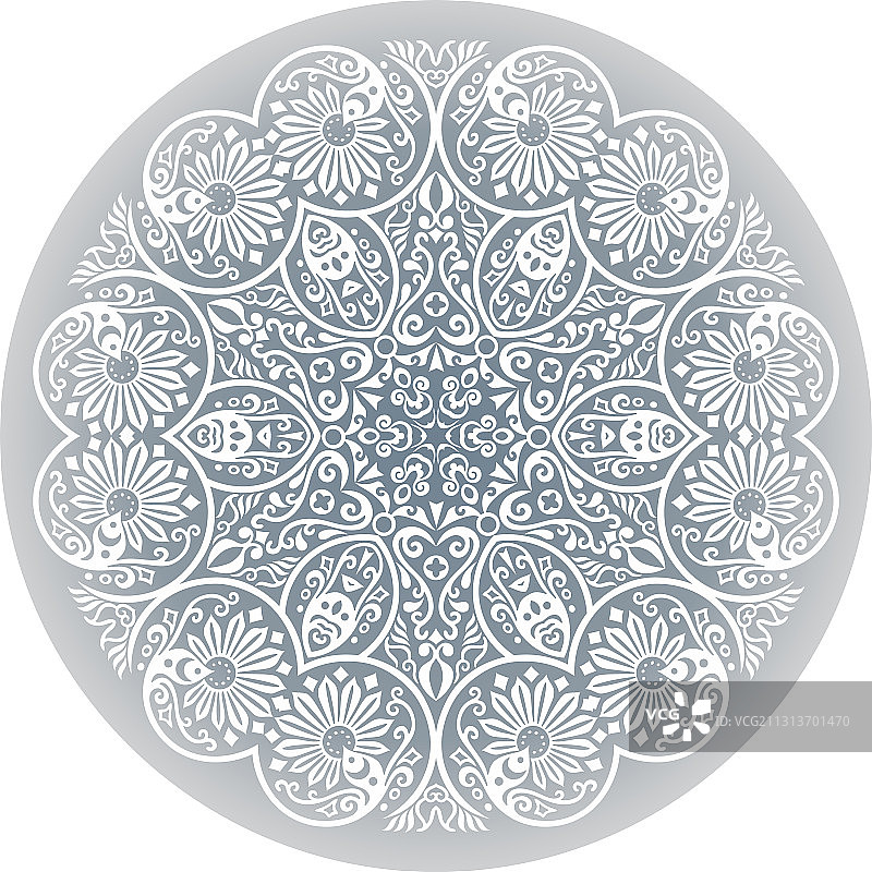 白色民族圆形装饰品图片素材