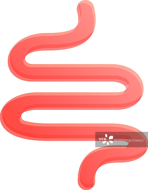 小肠图标卡通风格图片素材
