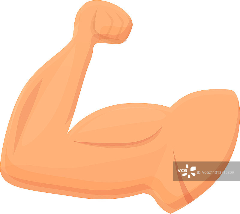 卡通风格的训练手臂图标图片素材