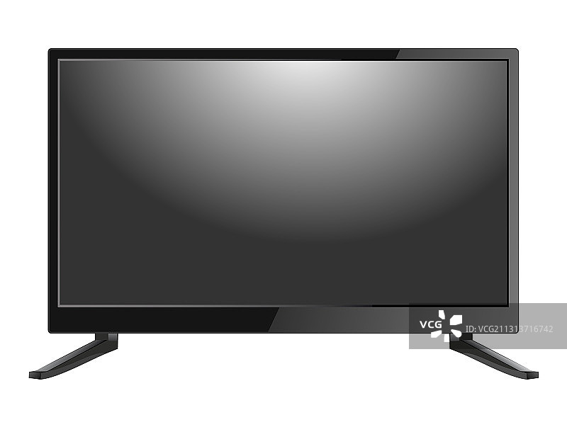 黑色LED电视屏幕空白背景图片素材