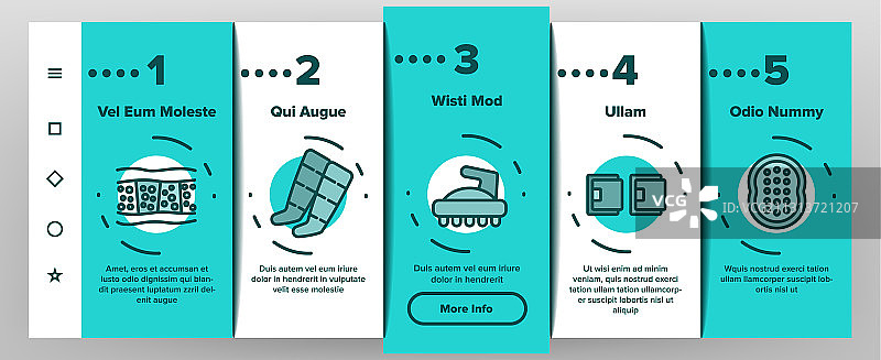 对抗橘皮组织的工具引导图标集图片素材