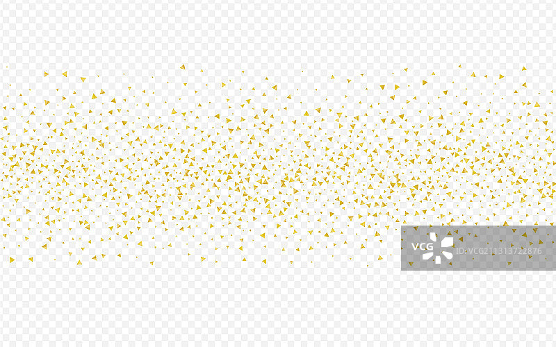 金色碎片透明背景纸图片素材