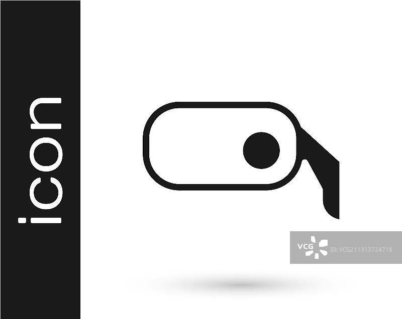 白色背景上的灰色汽车后视镜图标图片素材