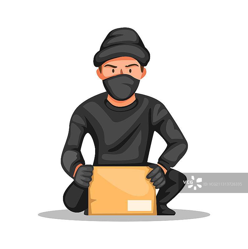 盗窃包裹：男子偷窃包裹图片素材