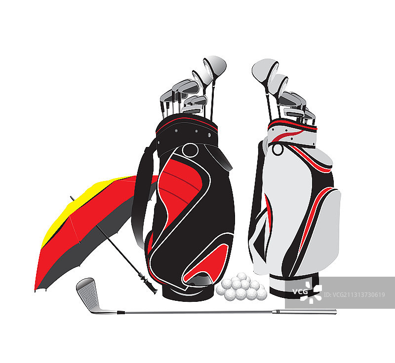 高尔夫球设备图片素材