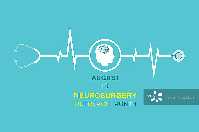 八月神经外科外展月活动图片素材