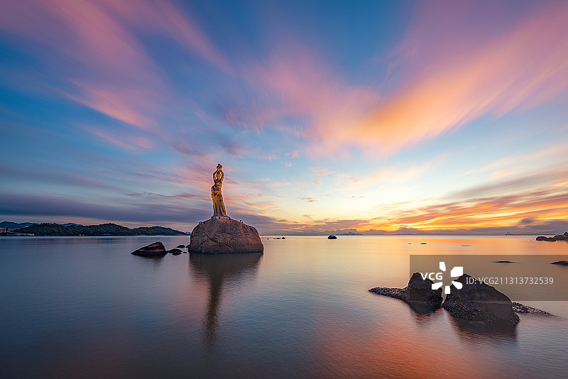 广东珠海地标建筑 珠海渔女图片素材