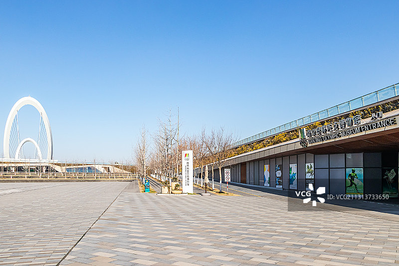 中国南京奥林匹克博物馆与南京眼图片素材