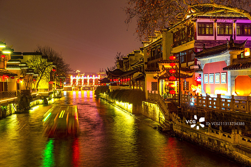 秦淮夫子庙贡院码头图片素材