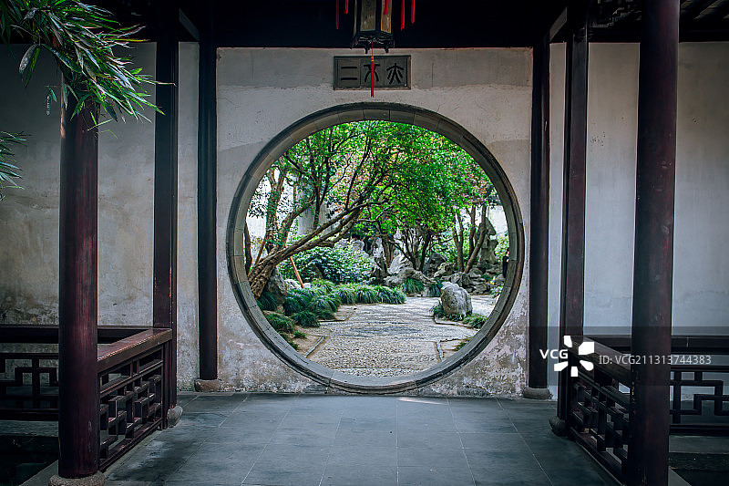 留园一景图片素材