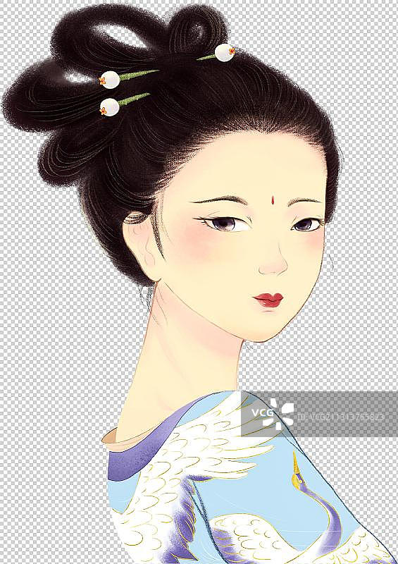 古典美女元素图片素材