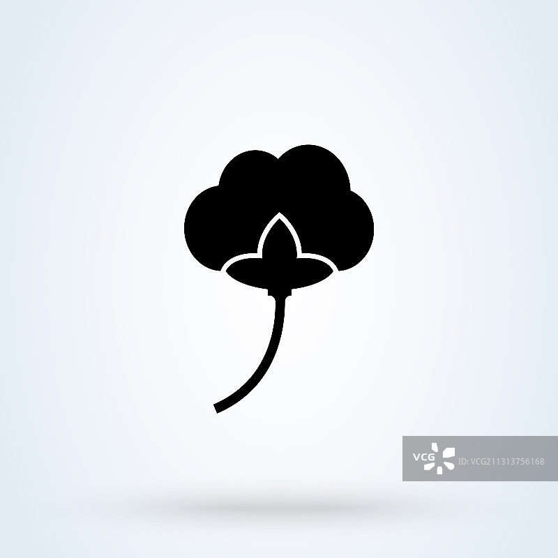 棉花标志图标简约现代设计图片素材