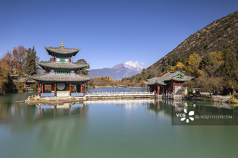 丽江黑龙潭图片素材