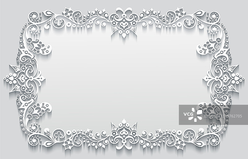 抽象的装饰性自然复古框架图片素材