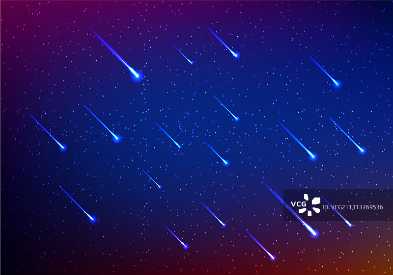 流星雨天空背景设计图片素材