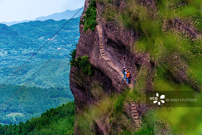 中国四川广元剑门关风景区猿揉道图片素材