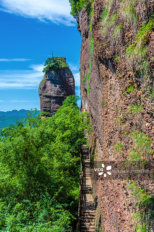 中国四川广元剑门关风景区石笋峰图片素材