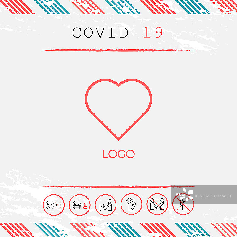 心形Logo - 寻找爱情的象征图片素材