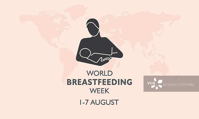 母乳喂养周概念图片素材