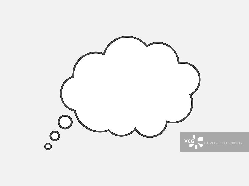 空白白色对话气泡图片素材