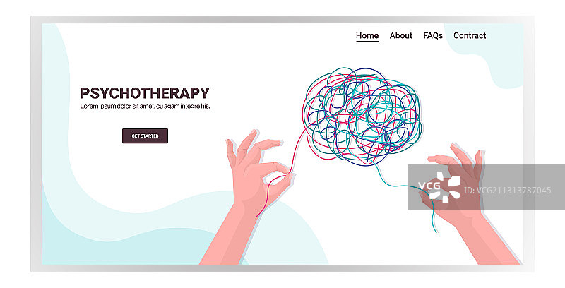 人手解决复杂大脑问题图片素材