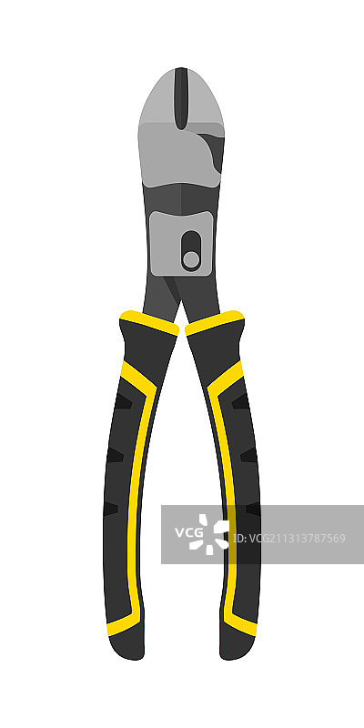 对角斜口钳扁平工具图片素材