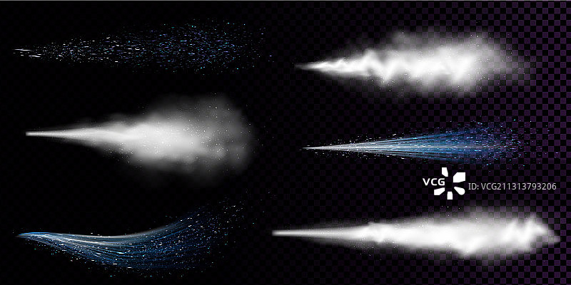 白色喷雾套装图片素材