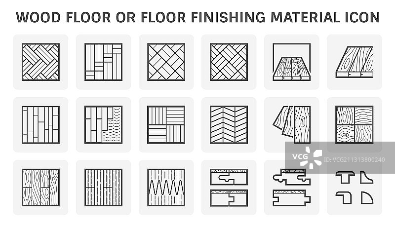 木地板或地板装饰材料图标图片素材