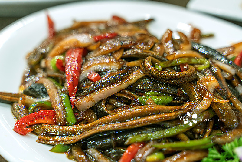 扬州美食软兜长鱼图片素材